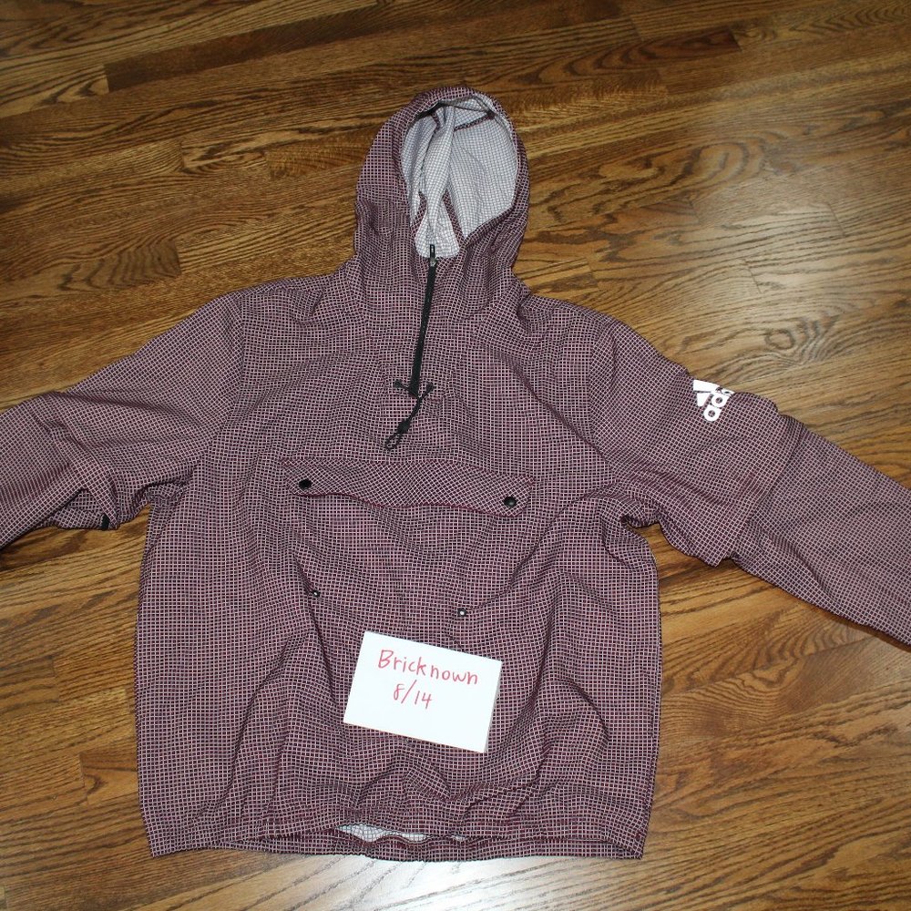 adidas anorak packable removable sleeves 3m reflective pullover